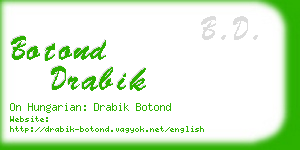 botond drabik business card